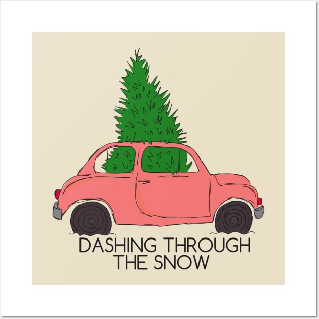 Dashing Through The Snow Wall Art by Nataliatcha23